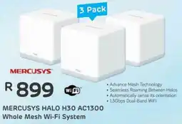 Computer Mania Mercusys Halo H30 AC1300 Whole Mesh Wi-Fi System offer