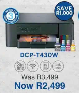 Computer Mania Brother DCP-T430W Ink Tank Printer offer