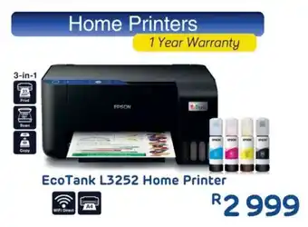 Computer Mania Epson EcoTank L3252 Home Printer offer