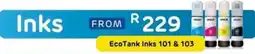Computer Mania Epson EcoTank Inks 101 & 103 offer