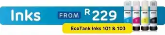 Computer Mania Epson EcoTank Inks 101 & 103 offer