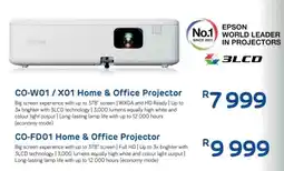 Computer Mania Epson CO-W01/ X01 Home & Office Projector offer