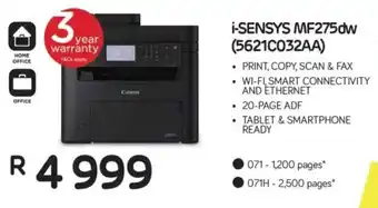 Computer Mania Canon i-Sensys MF275dw Printer offer
