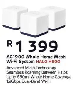 Computer Mania Mercusys AC1900 Whole Home Mesh Wi-Fi System HALO H50G offer