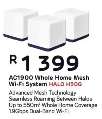 Computer Mania Mercusys AC1900 Whole Home Mesh Wi-Fi System HALO H50G offer