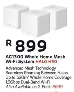 Computer Mania Mercusys AC1300 Whole Home Mesh Wi-Fi System HALO H30 offer