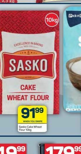 Pick n Pay Hypermarket Sasko cake wheat flour offer