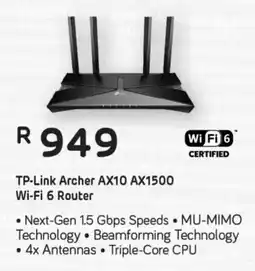 Computer Mania TP-Link Archer AX10 AX1500 Wi-Fi 6 Router offer