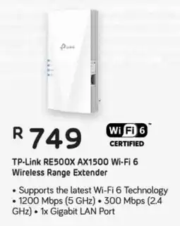 Computer Mania TP-Link RE500X AX1500 Wi-Fi 6 Wireless Range Extender offer