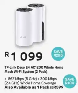 Computer Mania TP-Link Deco E4 AC1200 Whole Home Mesh Wi-Fi System offer
