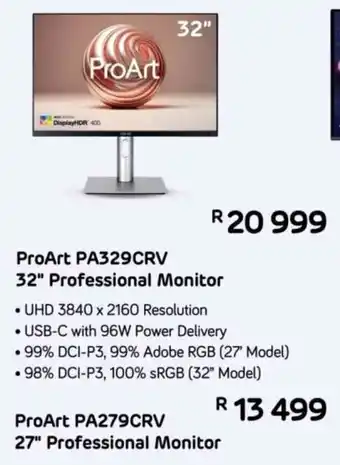 Computer Mania Asus ProArt PA329CRV 32" Professional Monitor offer