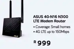 Computer Mania ASUS 4G-N16 N300 LTE Modem Router offer