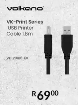 Computer Mania Volkano VK-Print Series USB Printer Cable offer