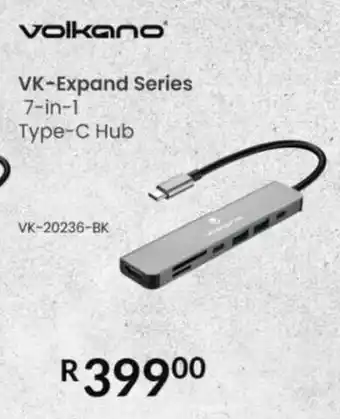 Computer Mania Volkano VK-Expand Series 7-in-1 Type-C Hub offer