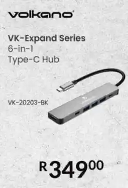 Computer Mania Volkano VK-Expand Series 6-in-1 Type-C Hub offer