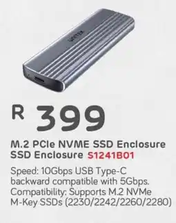 Computer Mania Unitek M.2 PCIe NVME SSD Enclosure SSD Enclosure offer