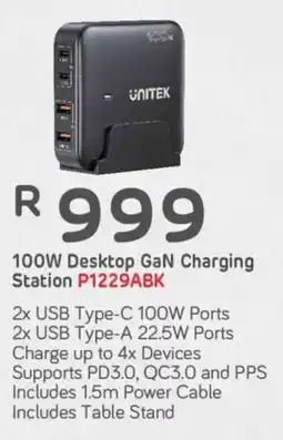 Computer Mania Unitek 100W Desktop GaN Charging Station P1229ABK offer