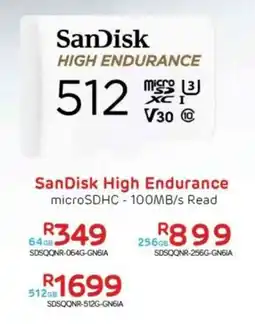 Computer Mania SanDisk High Endurance microSDHC 100MB/s Read offer