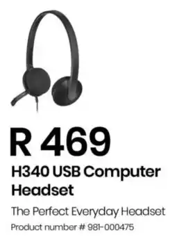 Computer Mania Logitech H340 USB Computer Headset offer