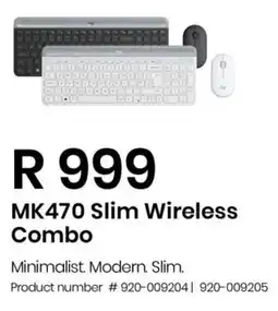 Computer Mania Logitech MK470 Slim Wireless Combo offer