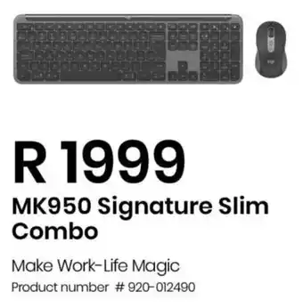 Computer Mania Logitech MK950 Signature Slim Combo offer