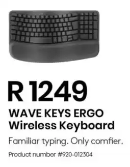 Computer Mania Logitech wave keys ergo wireless keyboard offer