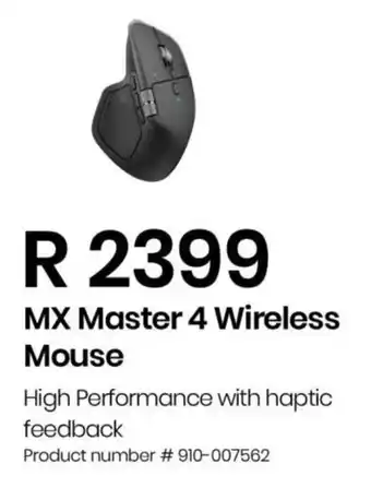 Computer Mania Logitech MX Master 4 Wireless Mouse offer