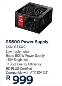 Computer Mania Huntkey GS600 Power Supply offer