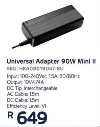 Computer Mania Huntkey Universal Adapter 90W Mini II offer
