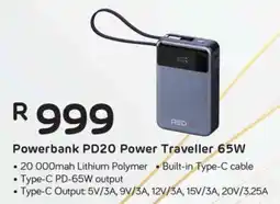 Computer Mania RED-E Powerbank PD20 Power Traveller 65W offer