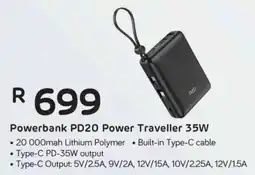 Computer Mania RED-E Powerbank PD20 Power Traveller 35W offer