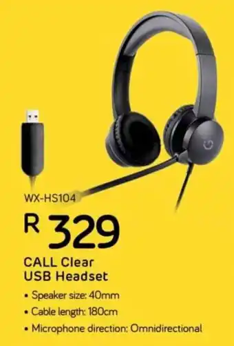 Computer Mania Winx Call Clear USB Headset offer