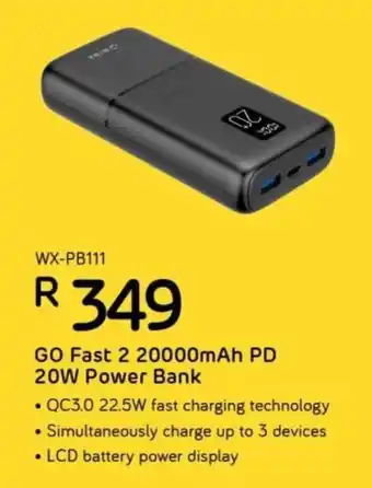 Computer Mania Winx GO Fast 2 20000mAh PD 20W Power Bank offer