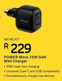 Computer Mania Winx Power More 35W GaN Wall Charger offer