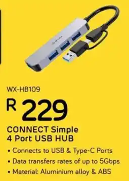Computer Mania Winx Connect Simple 4 Port USB Hub offer