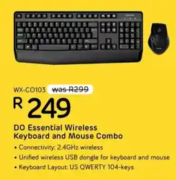 Computer Mania Winx DO Essential Wireless Keyboard and Mouse Combo offer