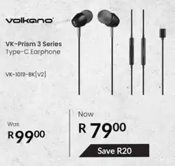 Computer Mania Volkano VK-Prism 3 Series Type-C Earphone offer