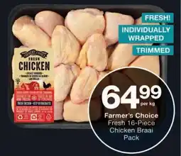 Checkers Farmer's Choice Fresh Chicken Braai Pack offer