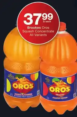 Checkers Brookes Oros Squash Concentrate All Variants offer