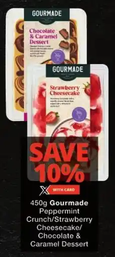 Checkers Gourmade Peppermint Crunch/ Strawberry Cheesecake/ Chocolate & Caramel Dessert offer
