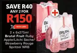 Checkers Brutal Fruit Ruby Apple/ Litchi Sèche/ Strawberry Rouge Spritzer NRB offer