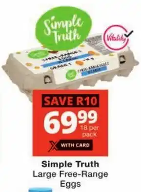 Checkers Simple Truth Large Free-Range Eggs offer