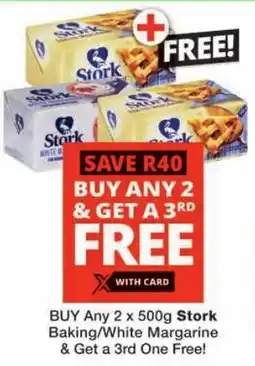 Checkers Stork Baking/ White Margarine offer