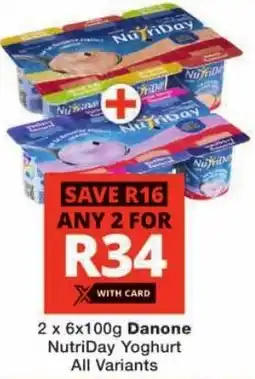 Checkers Danone NutriDay Yoghurt All Variants offer