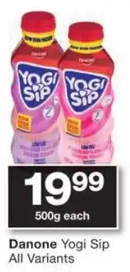 Checkers Danone Yogi Sip All Variants offer