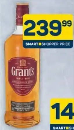 Pick n Pay Hypermarket Grant's Triple Wood Blended Scotch Whisky offer