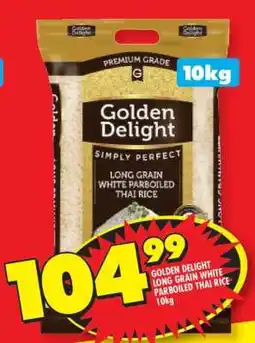 Shoprite Golden Delight Long Grain White Parboiled Thai Rice 10kg offer