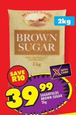 Shoprite SUGARFIELDS BROWN SUGAR 2kg offer