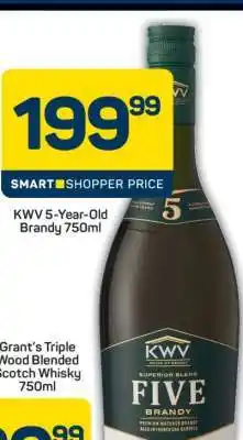 Pick n Pay KWV 5-Year-Old Brandy 750ml offer
