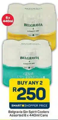 Pick n Pay Belgravia Gin Spirit Coolers Assorted 6 x 440ml Cans offer